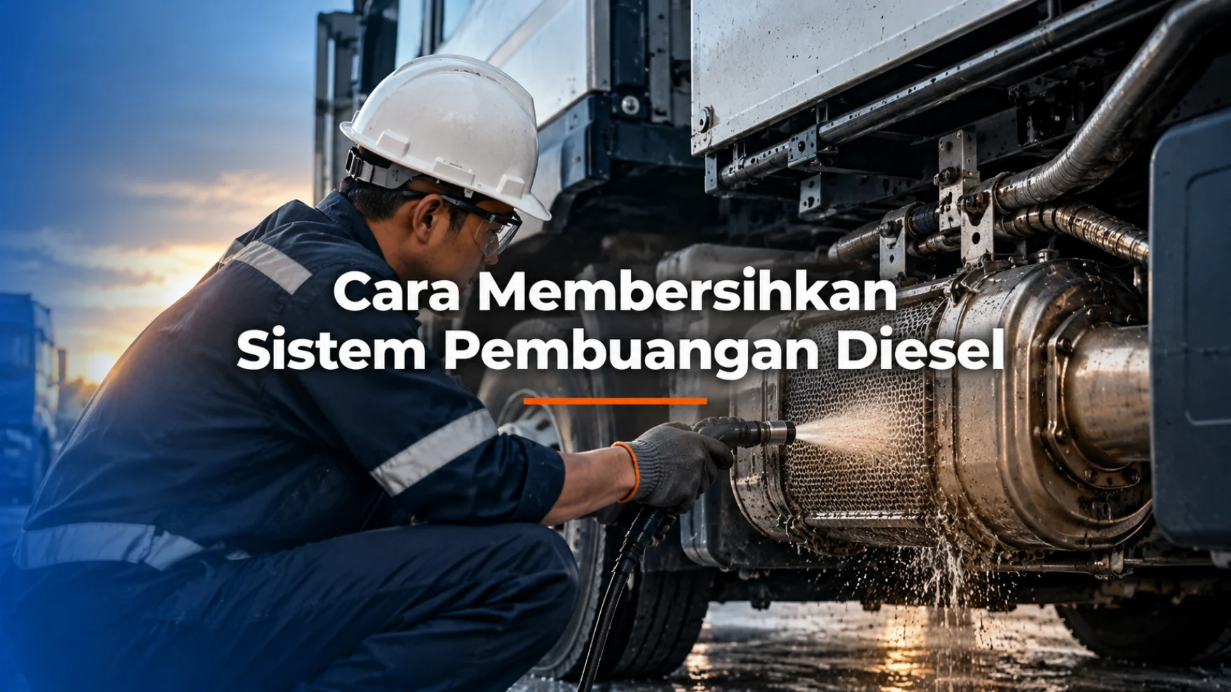cara bersihkan sistem pembuangan diesel